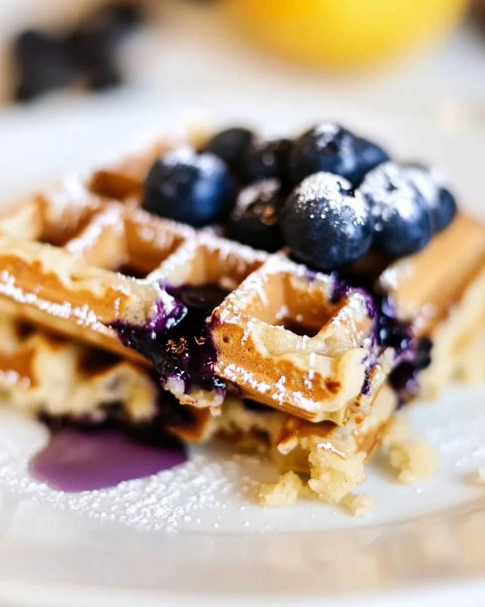 Delicious Blueberry Waffle Recipe dish photo