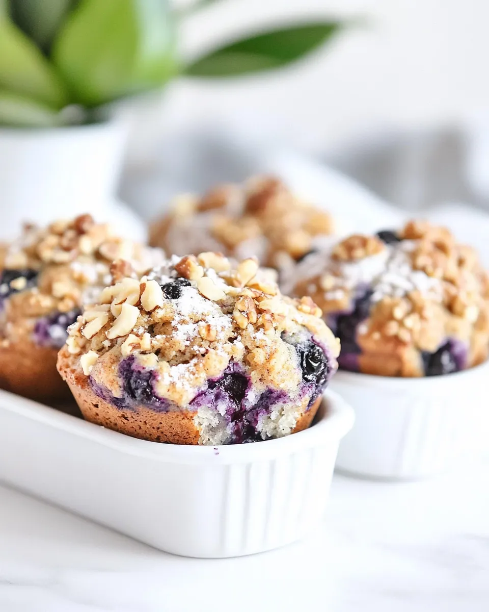 Classic Blueberry Walnut Muffins photo