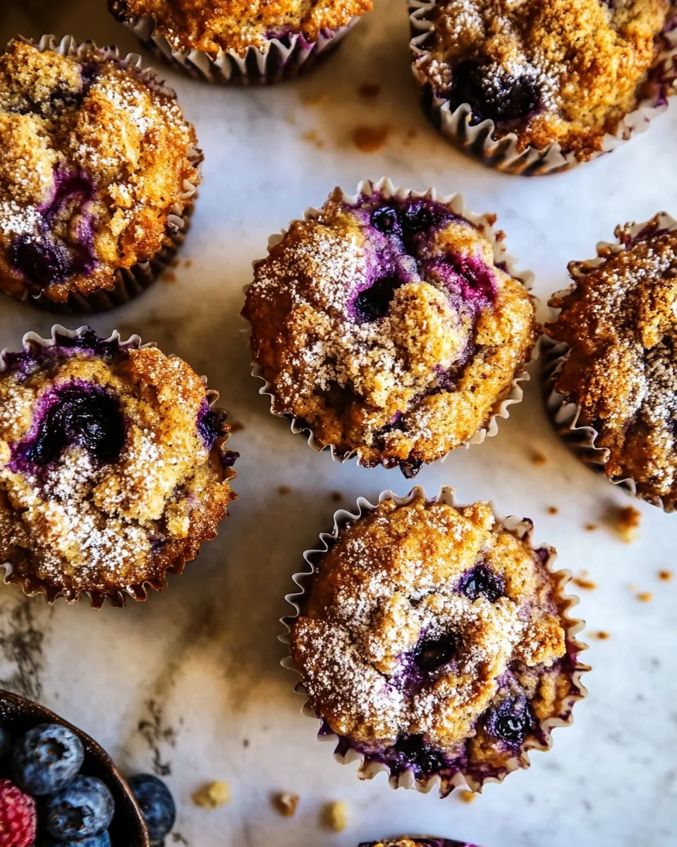 Classic Blueberry Yogurt Coffee Cake Muffins. picture