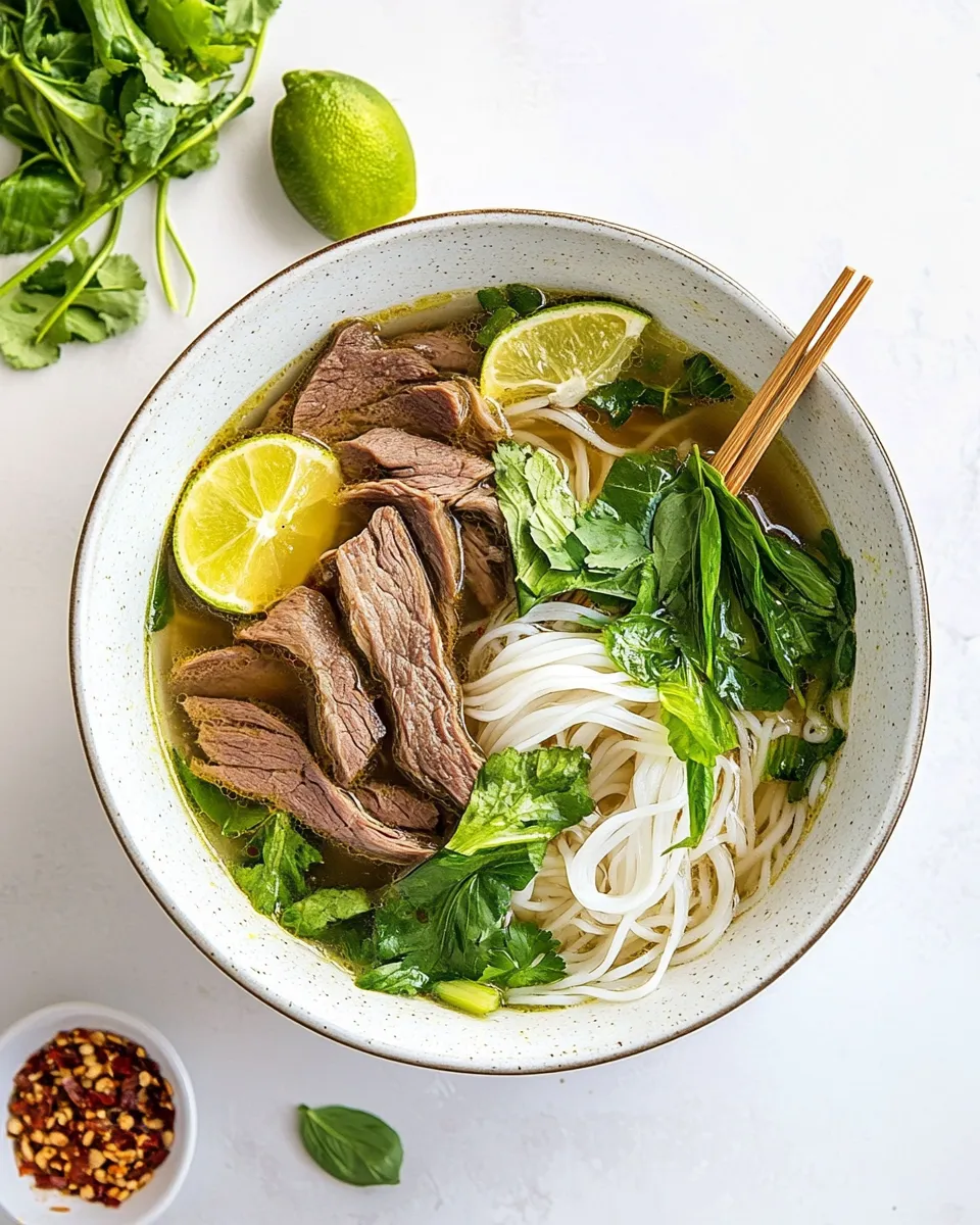 Delicious Bn B Hu_ (Spicy Vietnamese Beef Noodle Soup) shot