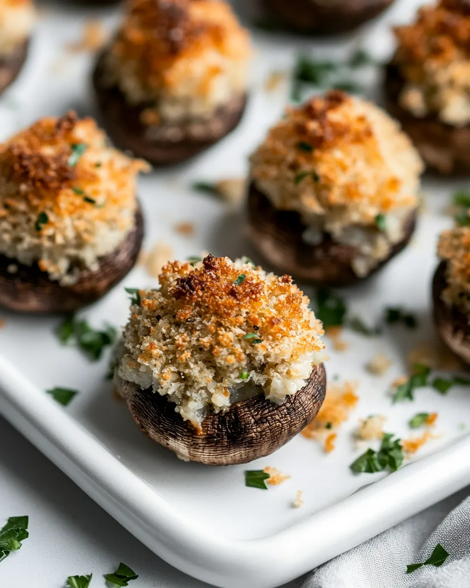 Delicious Boursin Stuffed Mushrooms image