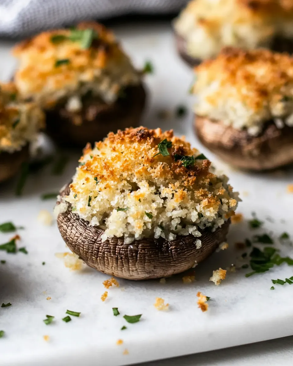 Easy Boursin Stuffed Mushrooms recipe photo