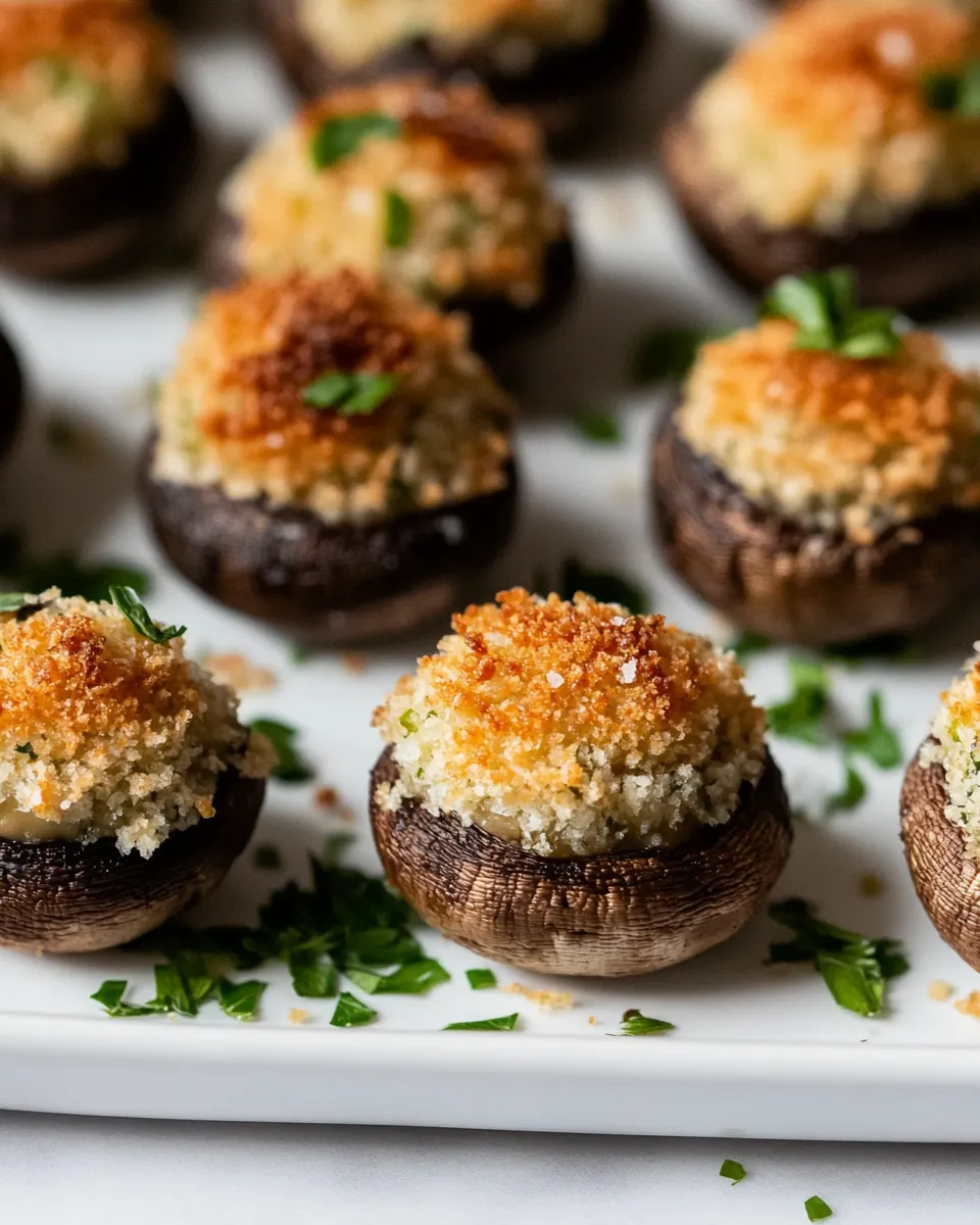 Savory Boursin Stuffed Mushrooms shot