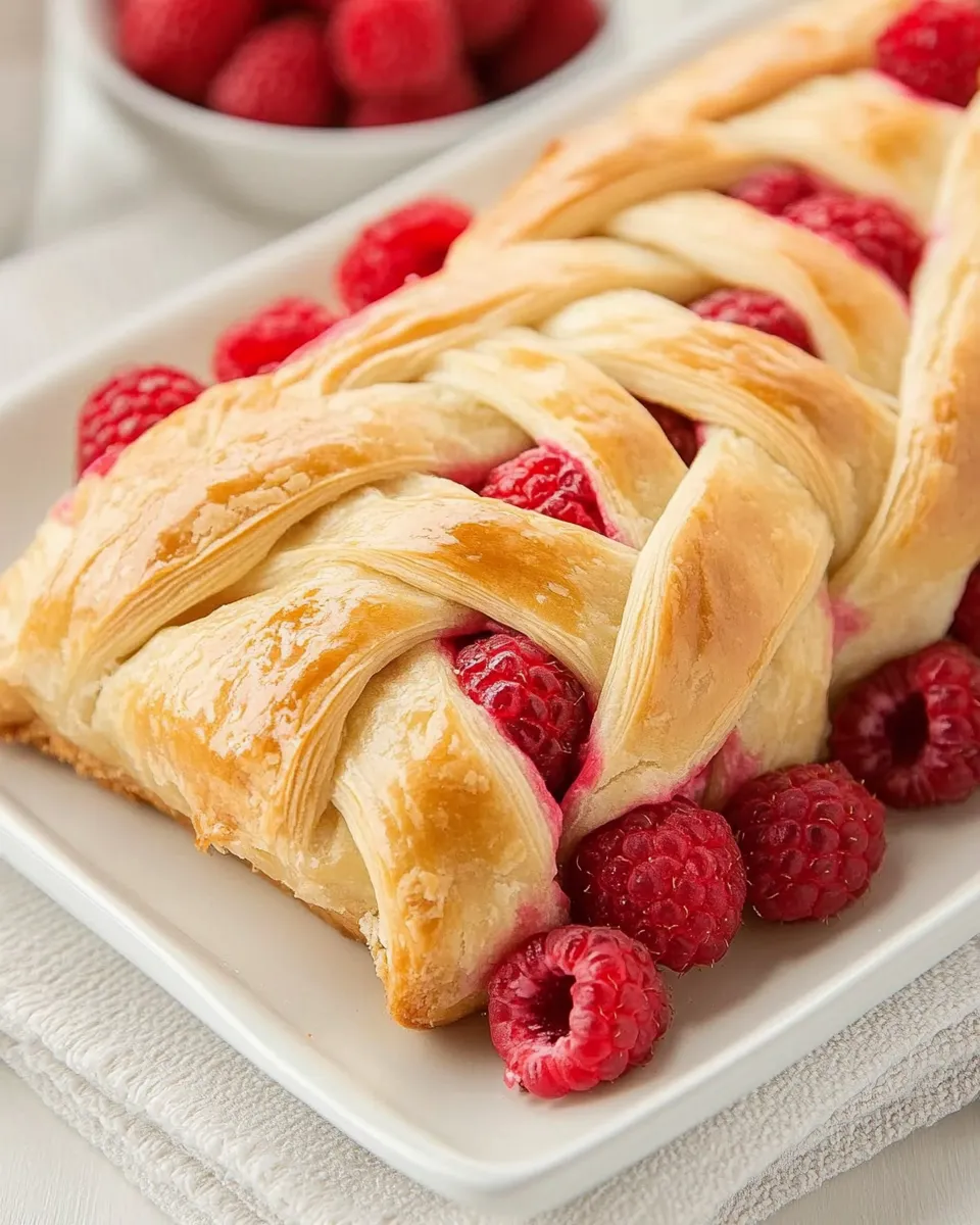Easy Braided Raspberry Danish recipe photo