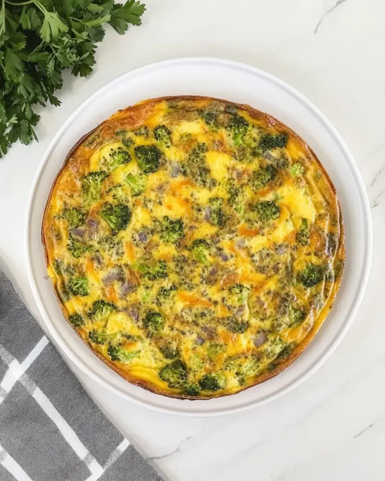 Homemade Broccoli Cheddar Frittata photo