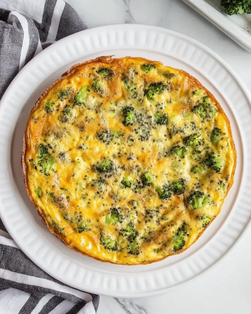 Classic Broccoli Cheddar Frittata image