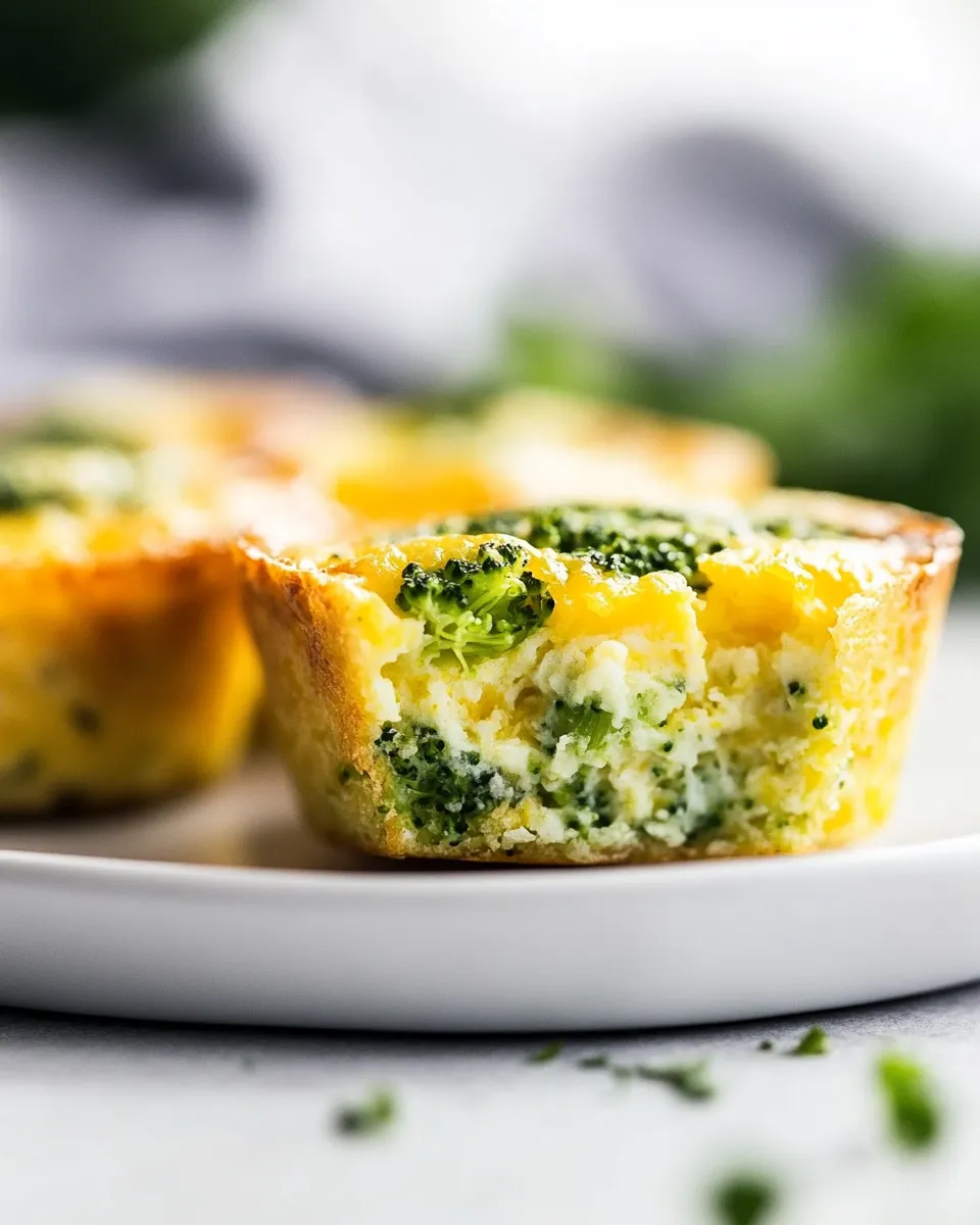 Delicious Broccoli and Cheese Egg Muffins image