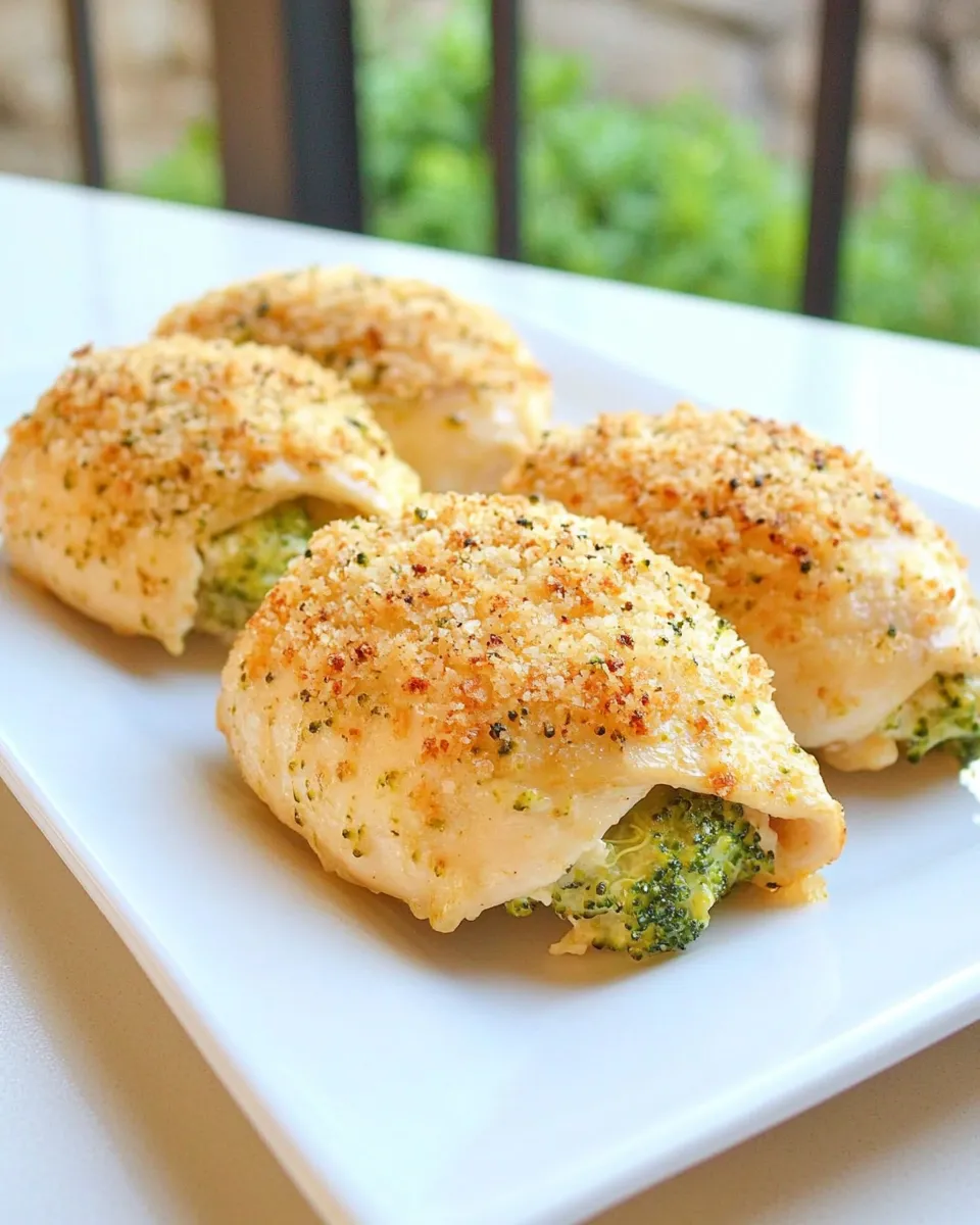 Delicious Broccoli and Cheese Stuffed Chicken image