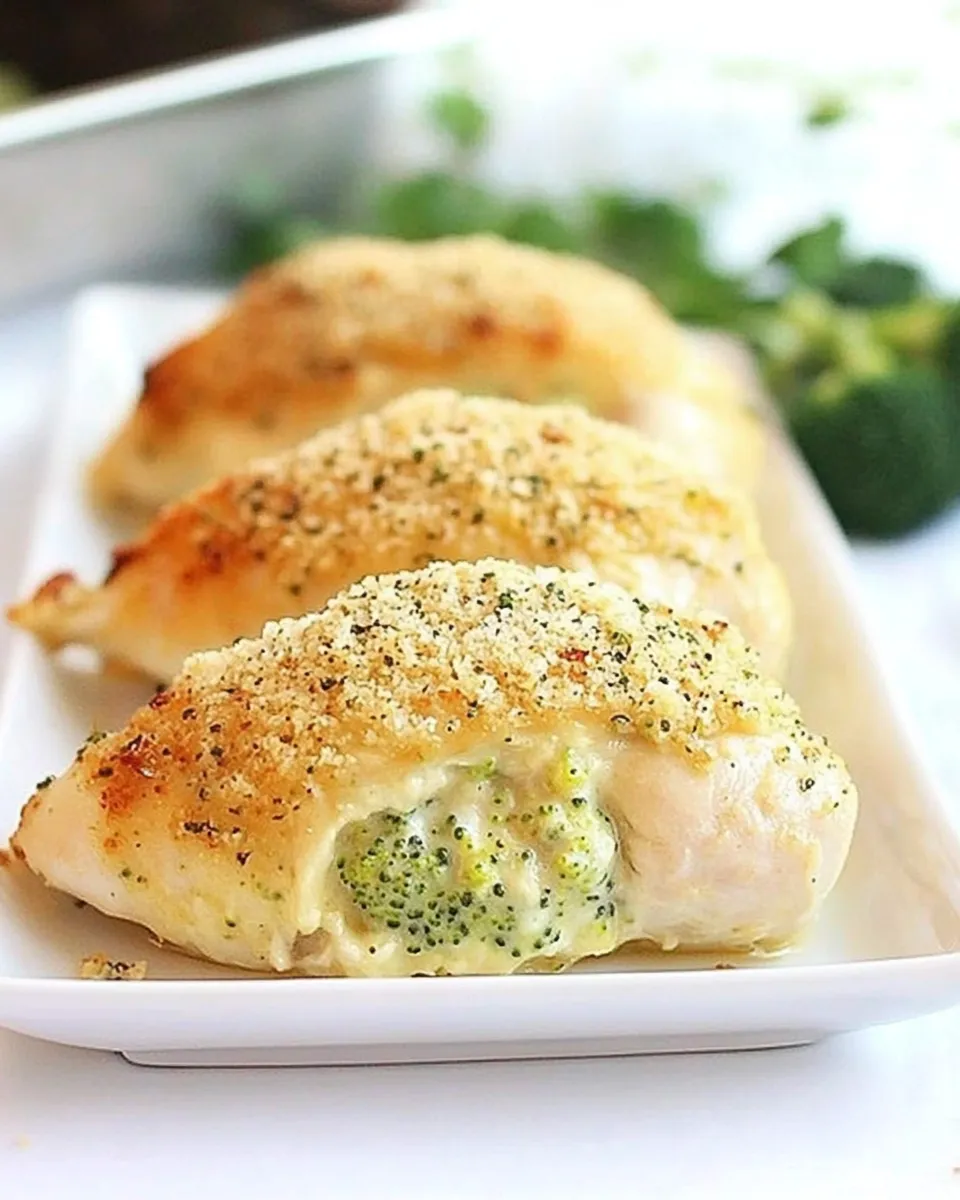 Savory Broccoli and Cheese Stuffed Chicken recipe photo