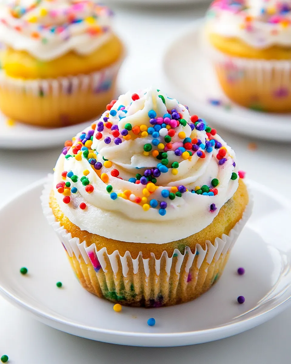 Homemade Brown Butter Funfetti Cupcakes photo