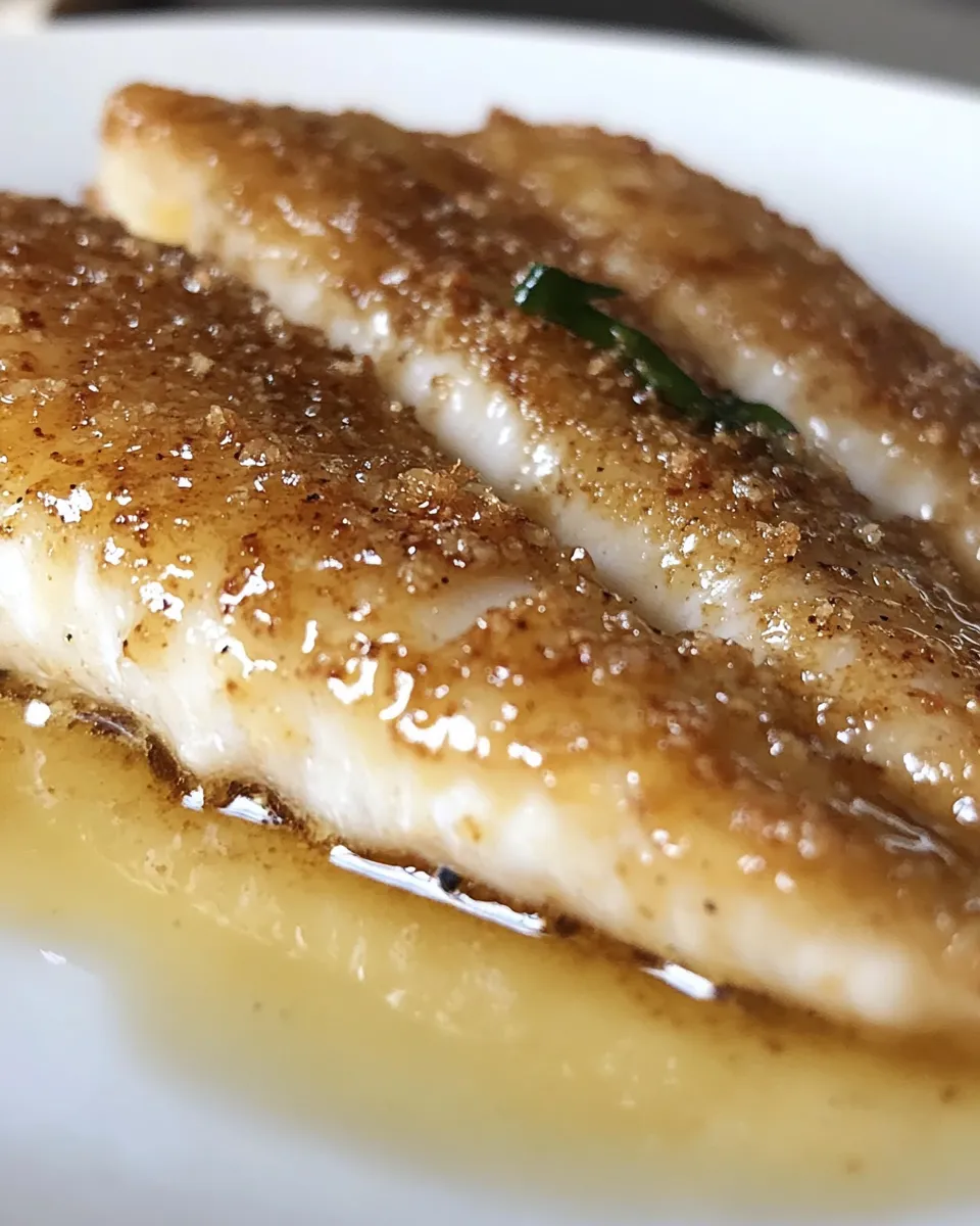 Tasty Brown Butter Tilapia with Toasted Basil Butter Breadcrumbs. image