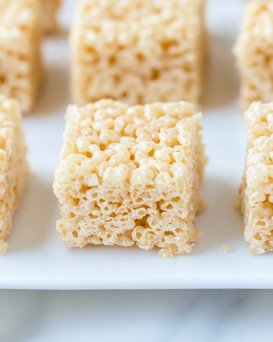 Easy Browned Butter Rice Krispies Treats shot