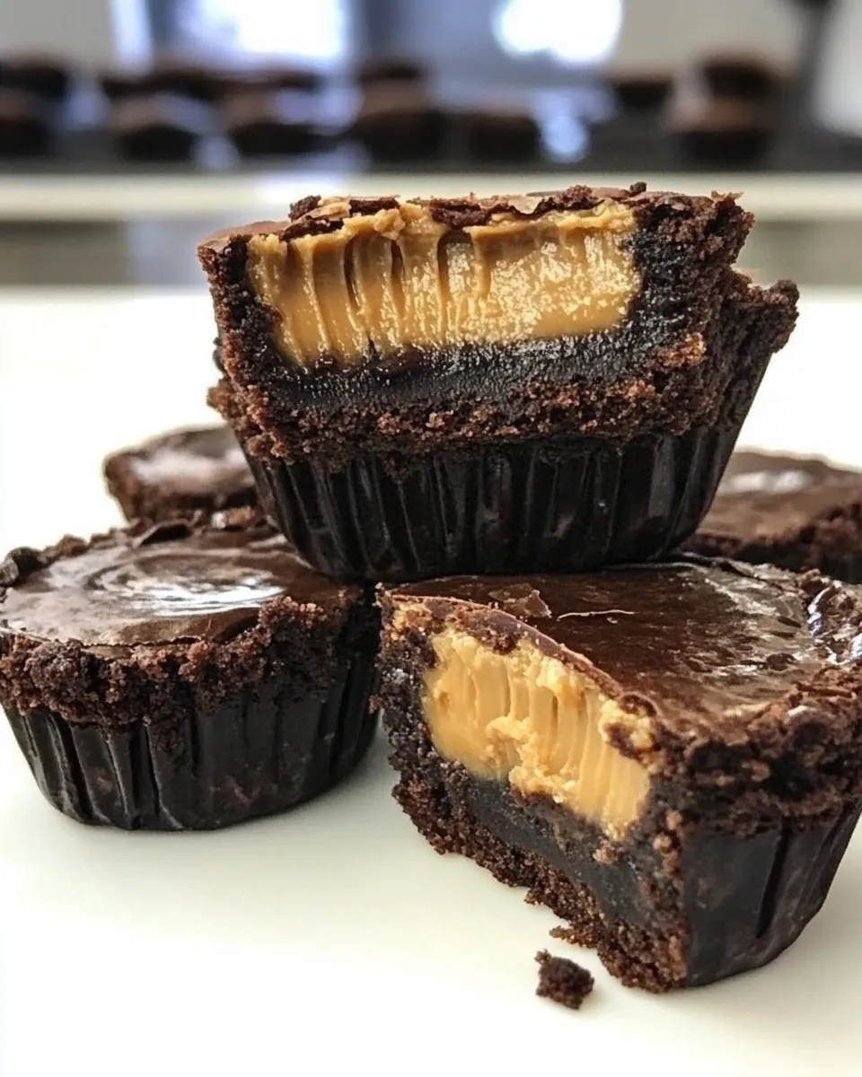 Delicious Brownie Peanut Butter Cup Surprises image