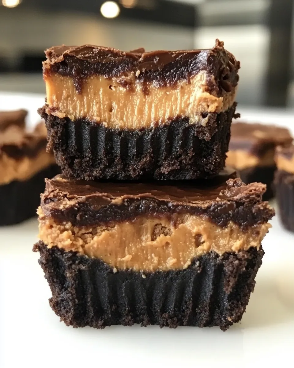 Homemade Brownie Peanut Butter Cup Surprises recipe photo