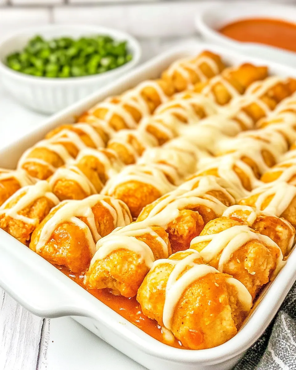 Quick Buffalo Chicken Roll-Ups shot