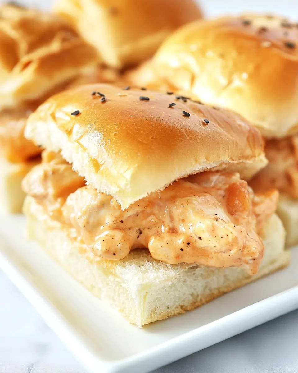 Easy Buffalo Chicken Sliders recipe photo