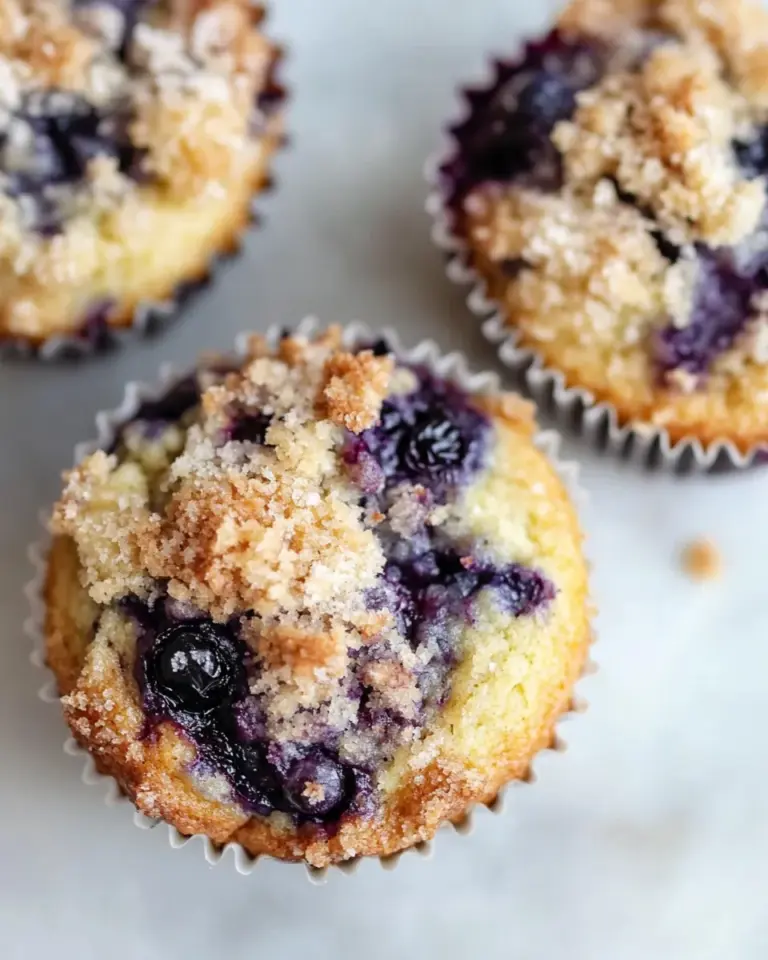 Simple Bursting Blueberry Coffee Cake Muffins. recipe photo