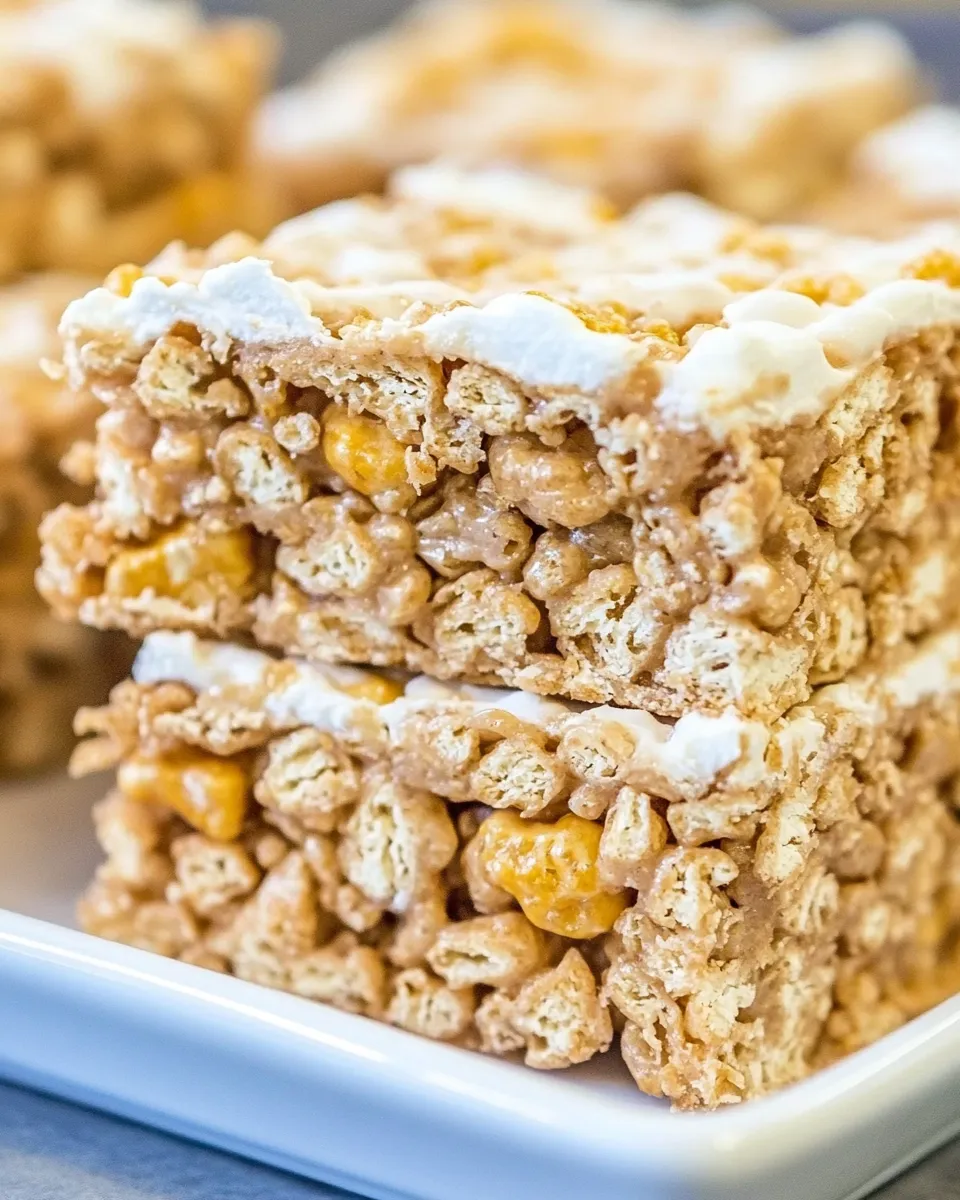 Homemade Butterfinger Krispie Treats photo