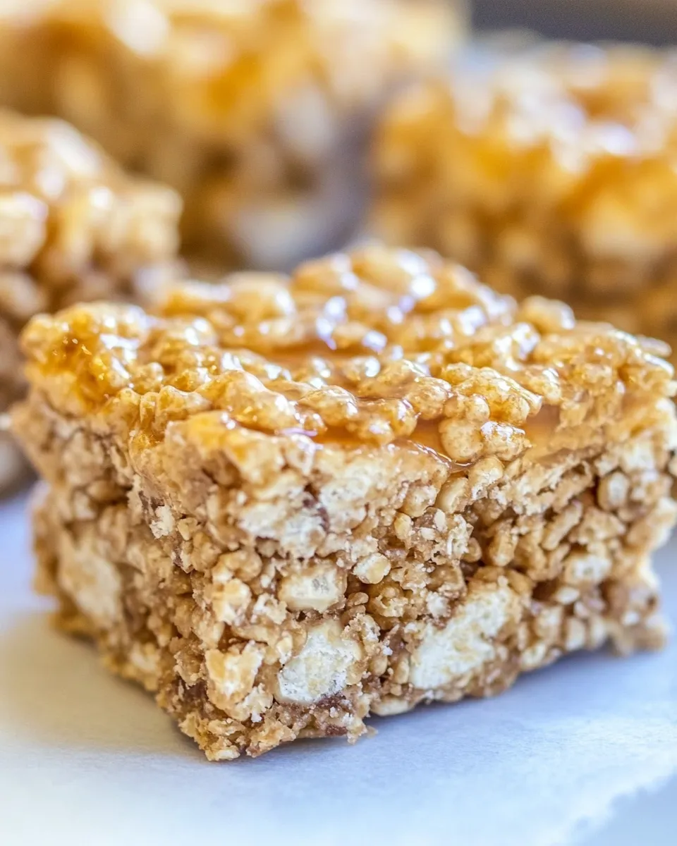 Easy Butterfinger Krispie Treats recipe photo