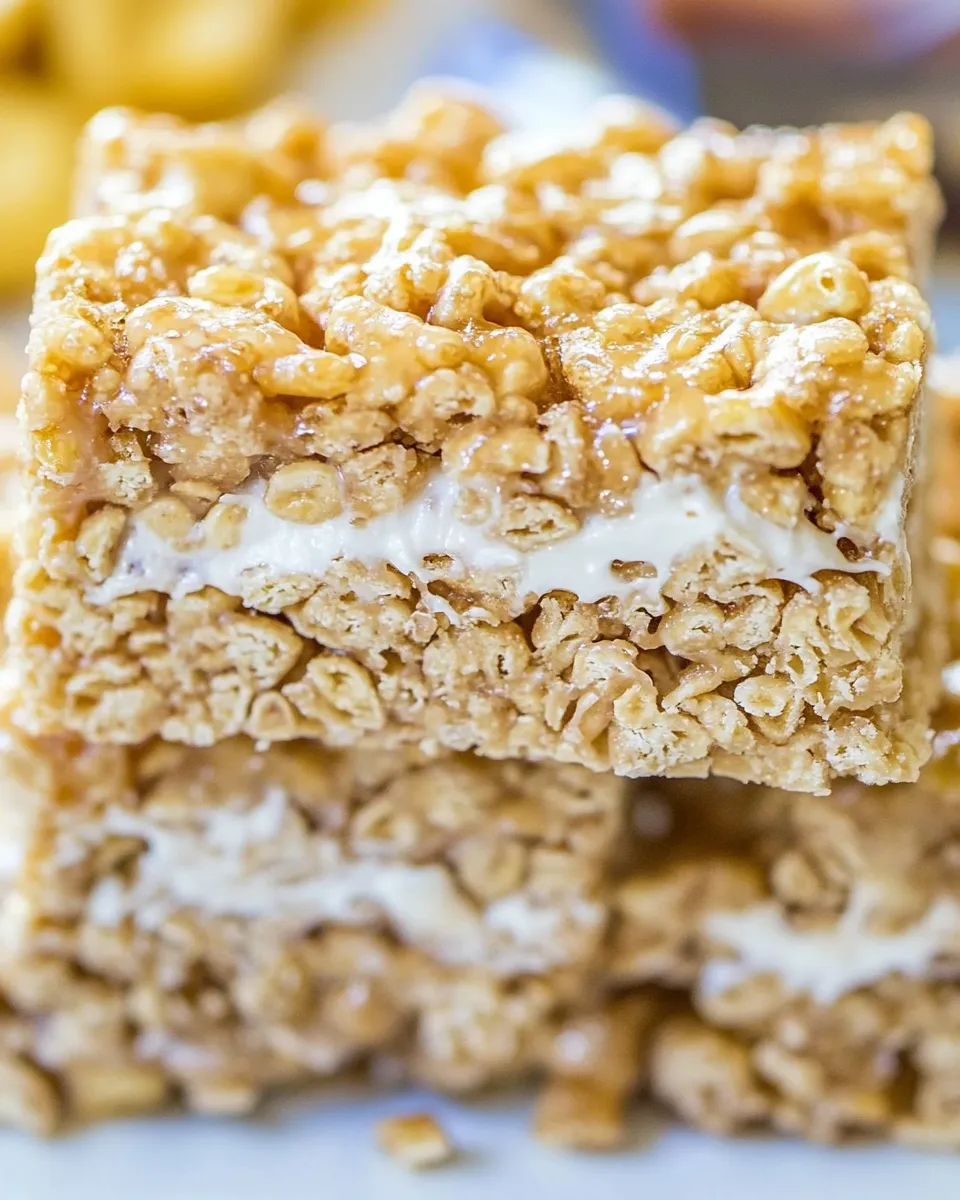Delicious Butterfinger Krispie Treats shot