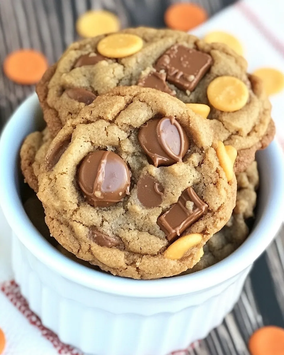 Homemade Butterscotch Reeses Pudding Cookies photo