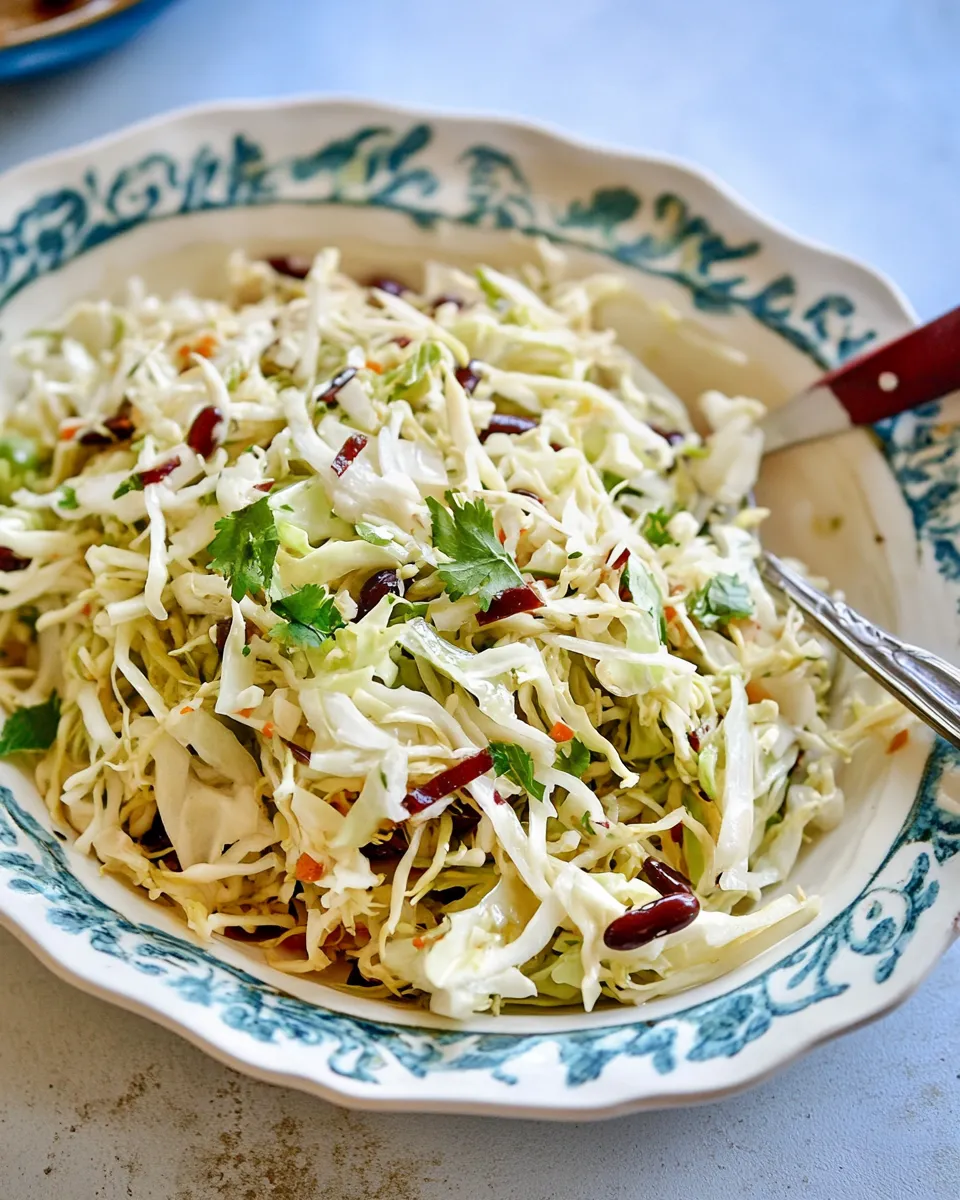 Homemade Cabbage Salad Recipe with Bean Sprouts photo