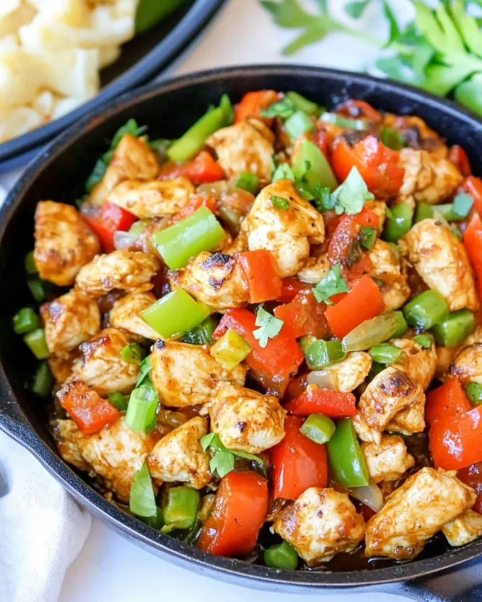 Delicious Cajun Chicken Skillet image