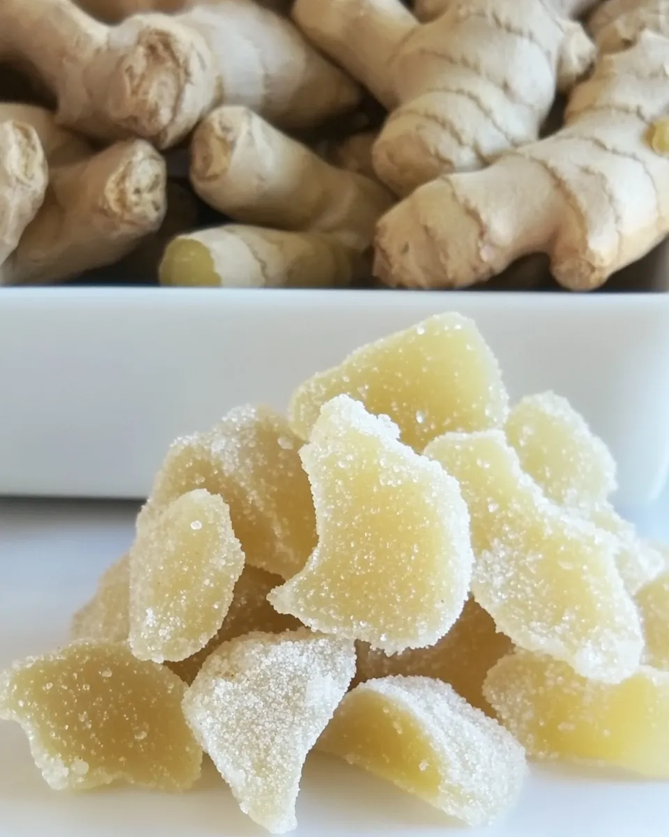 Delicious Candied Ginger food shot