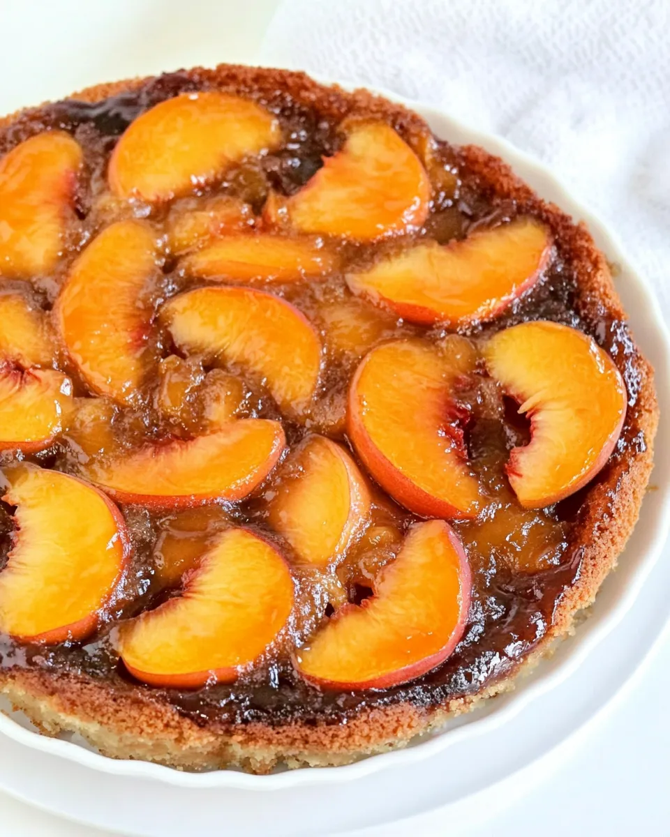 Homemade Canned Peach Upside Down Cake photo