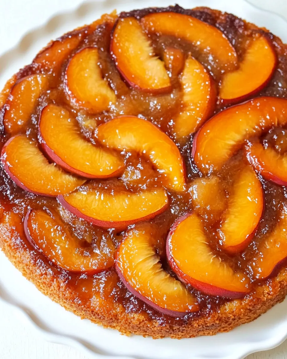Classic Canned Peach Upside Down Cake image