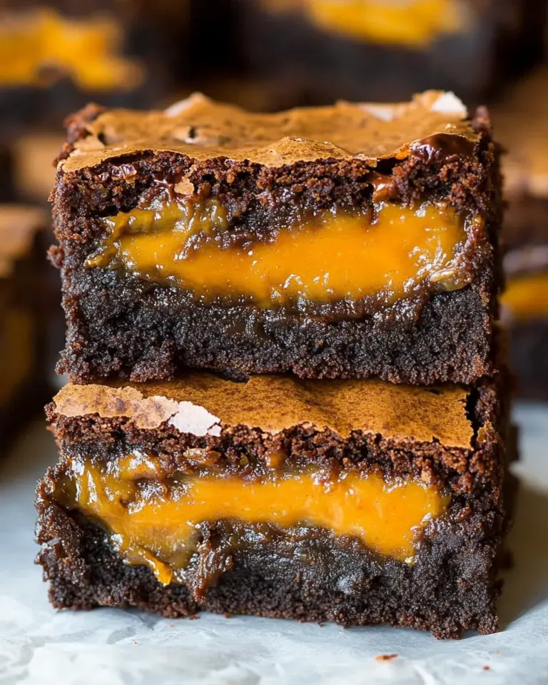 Homemade Caramel Brownies (Stuffed!) photo