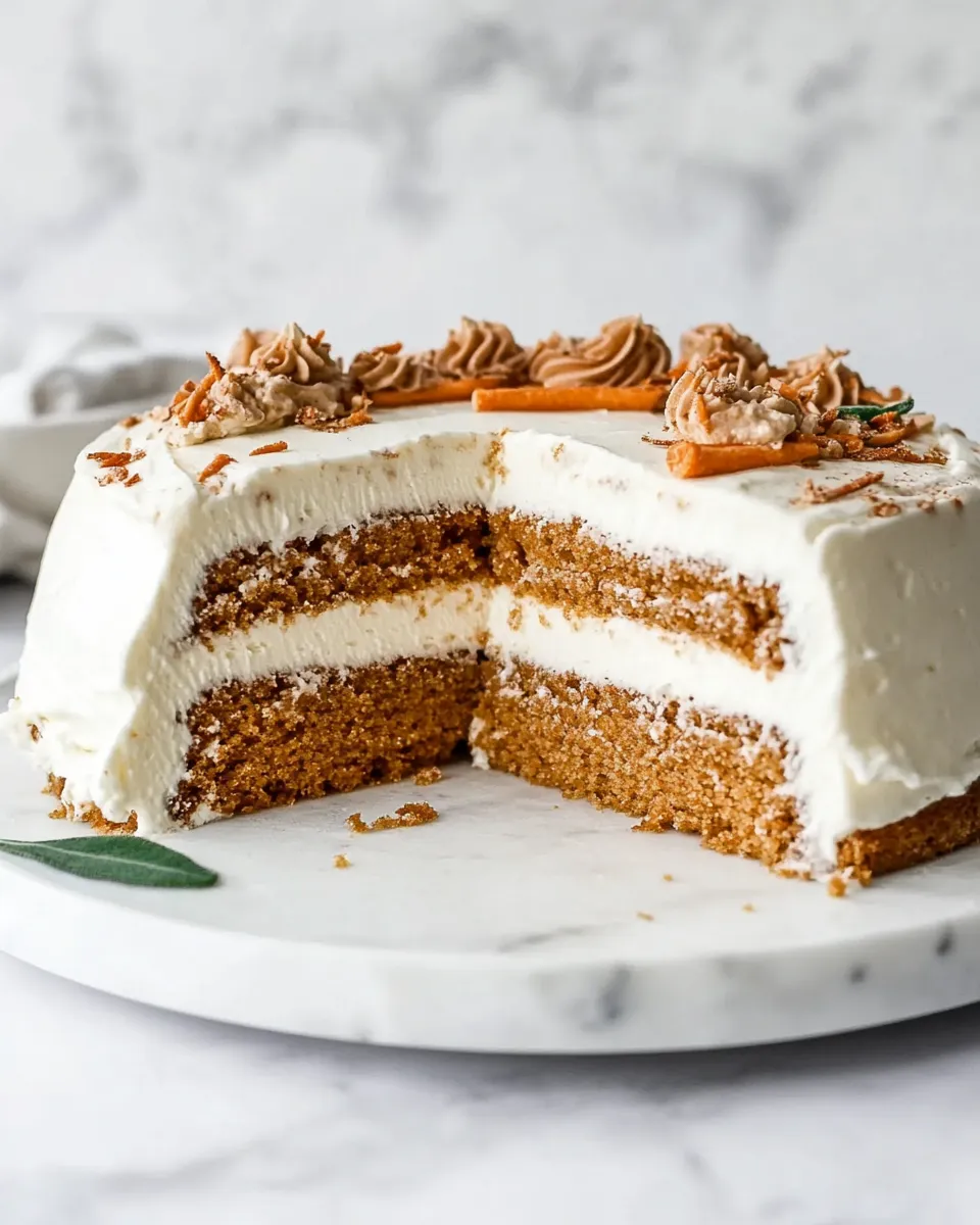 Delicious Carrot Cake Ice Cream Cake shot