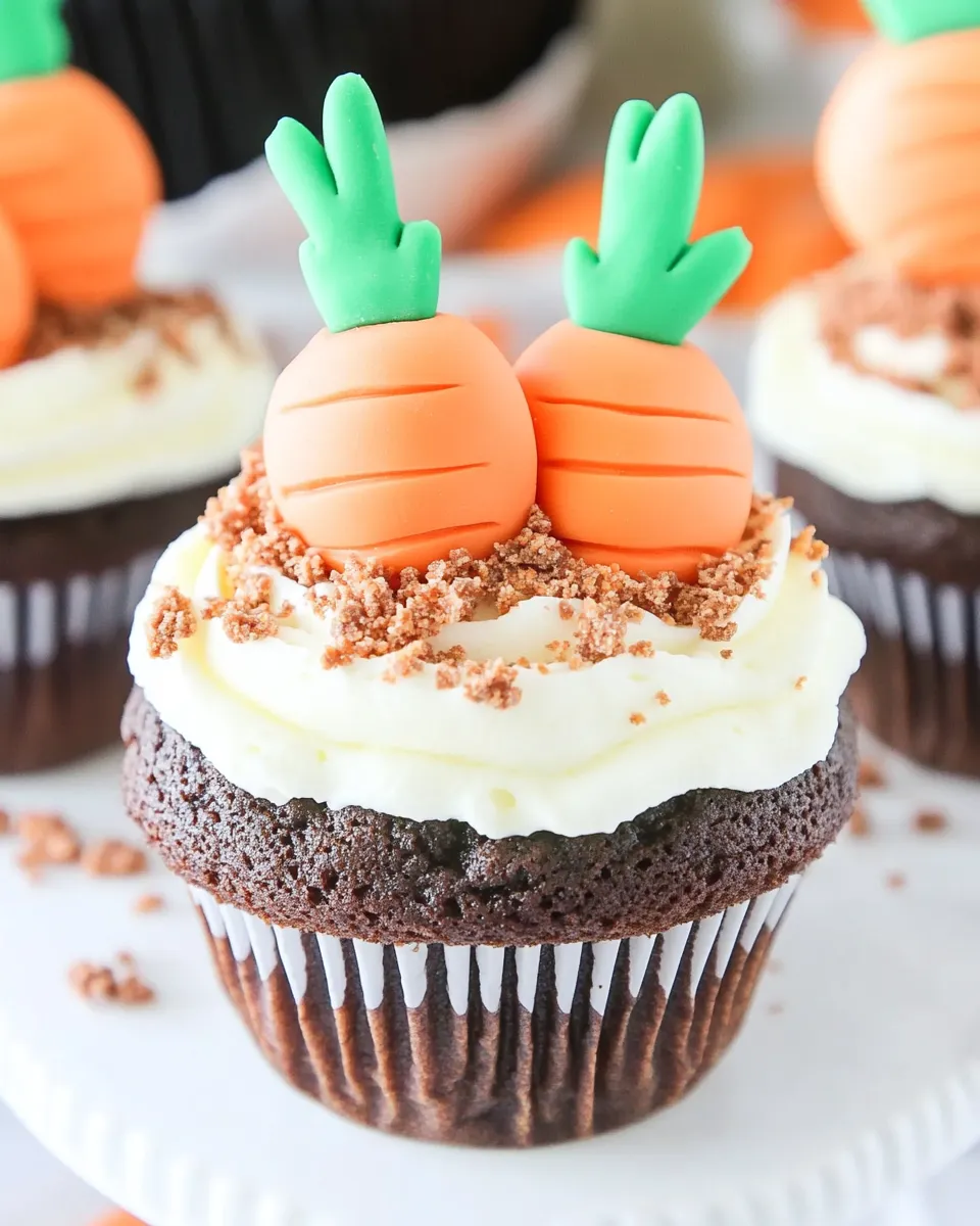 Classic Carrot Patch Cupcakes image