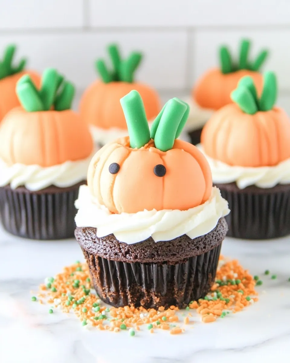 Easy Carrot Patch Cupcakes recipe photo