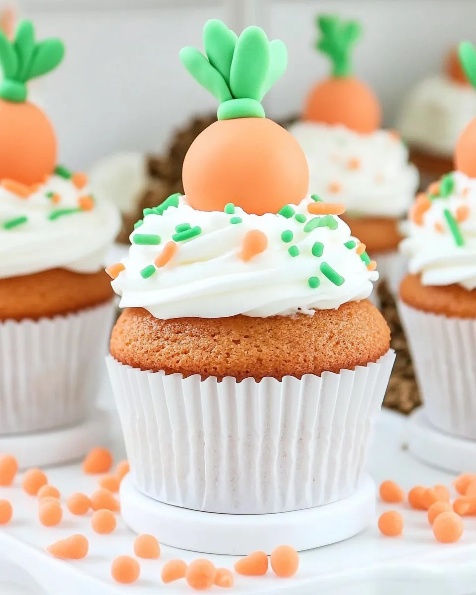Delicious Carrot Patch Cupcakes shot