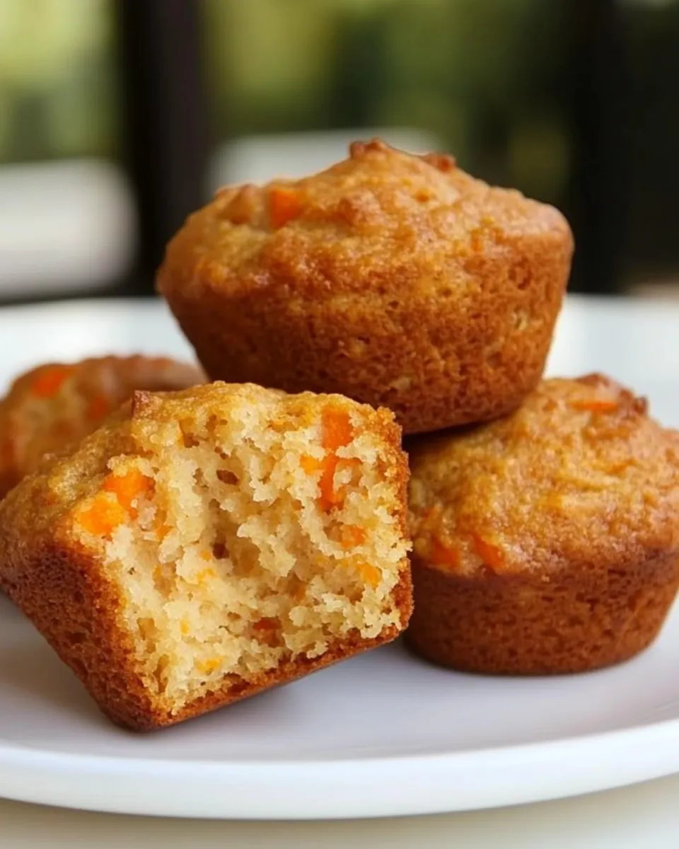Healthy Carrot and Honey Muffins shot