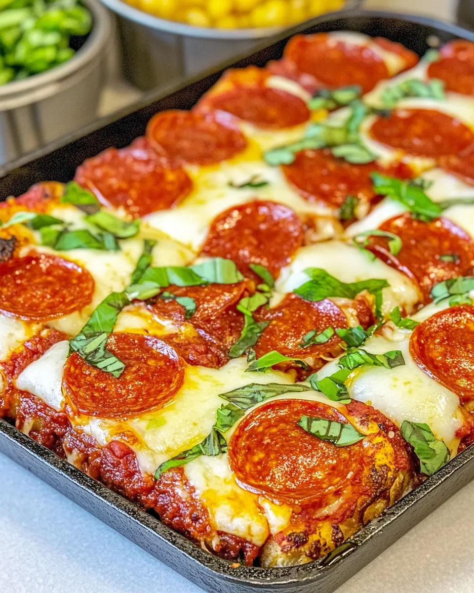 Homemade Cast Iron Detroit-Style Pizza photo