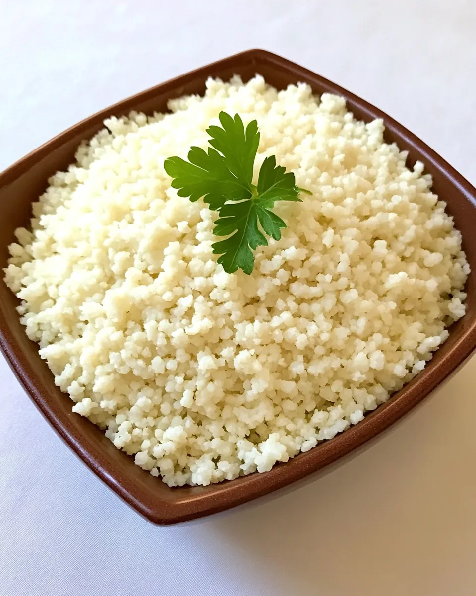 Delicious Cauliflower Couscous shot