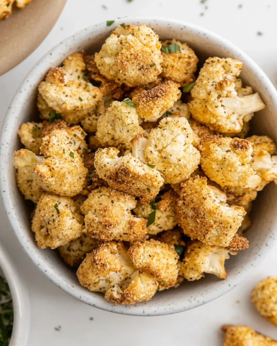 Delicious Cauliflower Popcorn shot