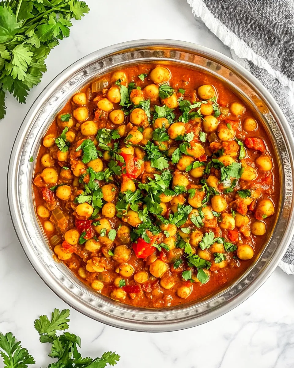 Homemade Chana Masala photo