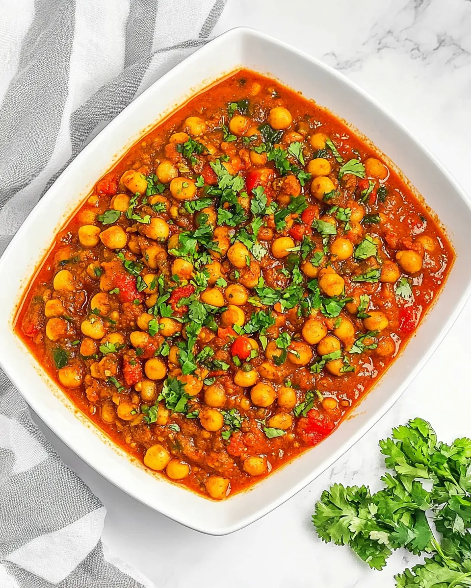 Delicious Chana Masala shot