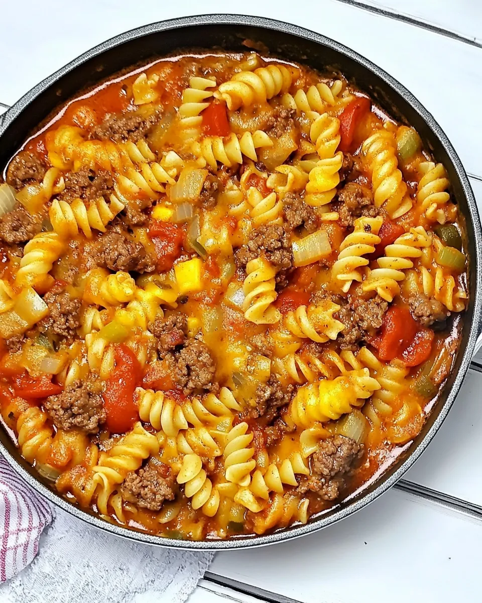 Classic Cheeseburger Pasta Skillet Meal dish photo