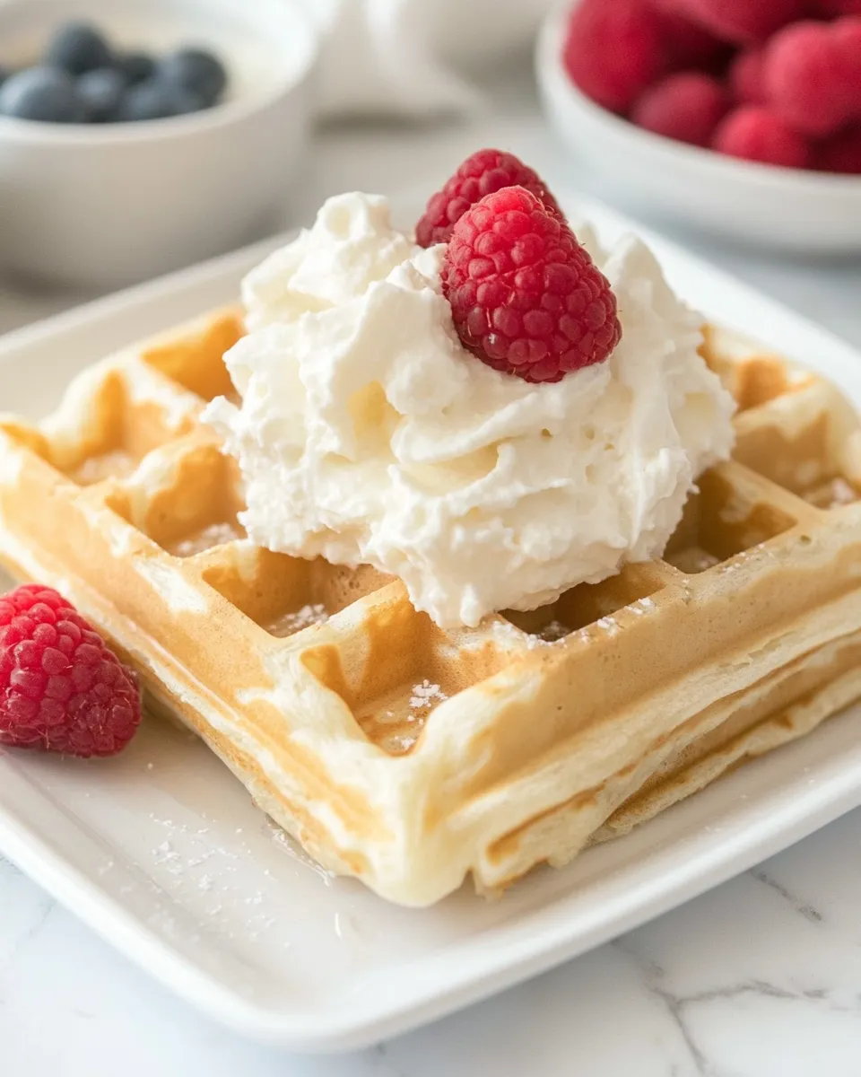 Classic Cheesecake Waffles image