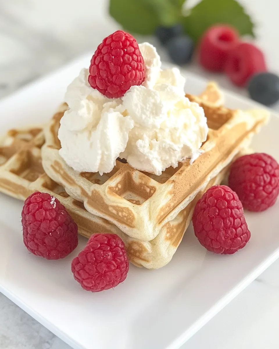 Easy Cheesecake Waffles recipe photo