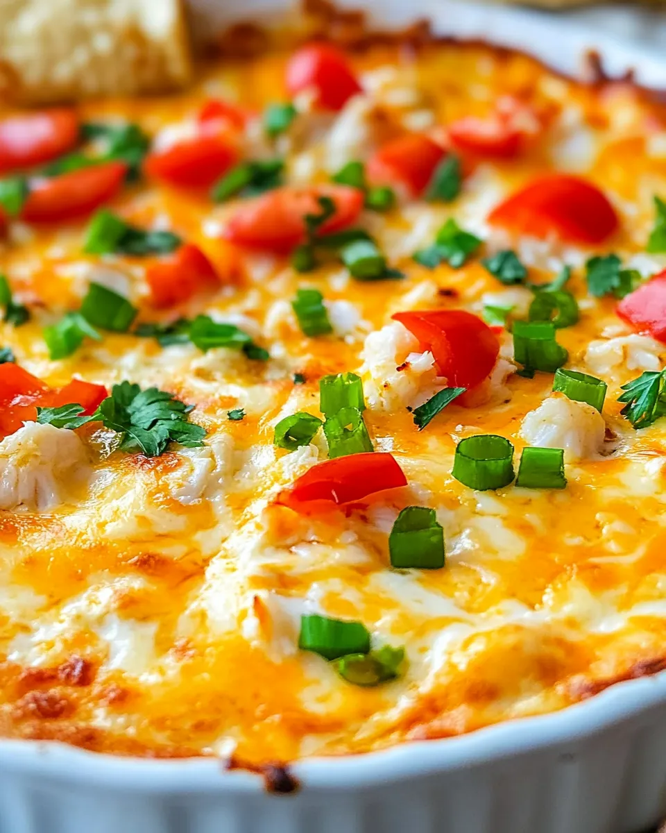 Delicious Cheesy Crab Dip shot