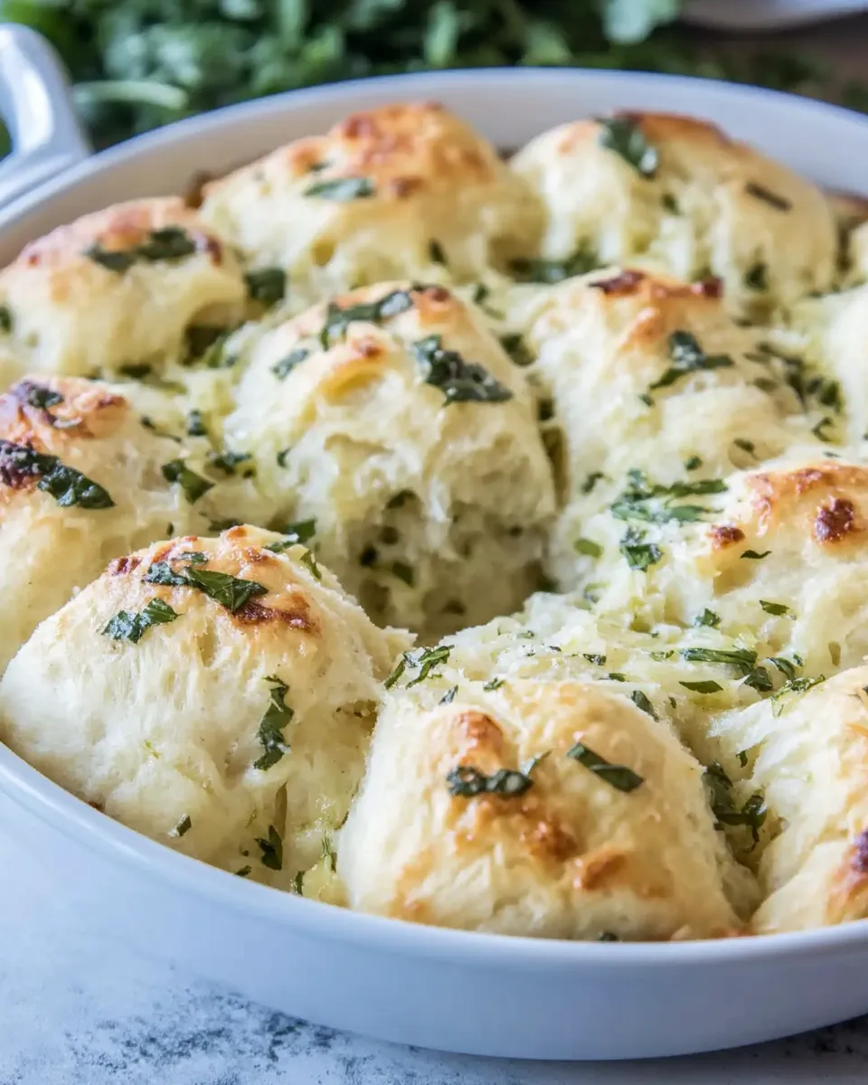 Best Cheesy Garlic Skillet Rolls shot