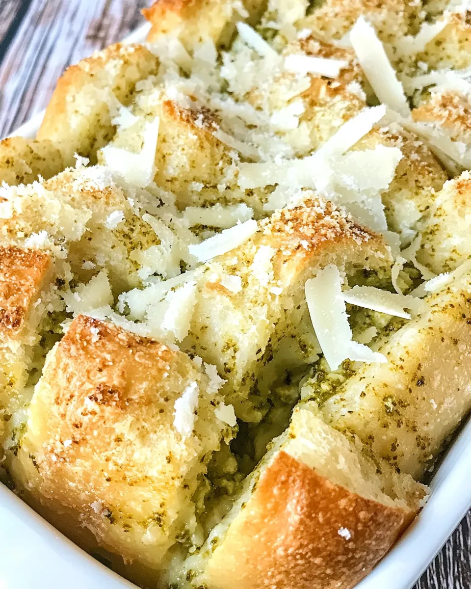 Delicious Cheesy Pesto Crack Bread image