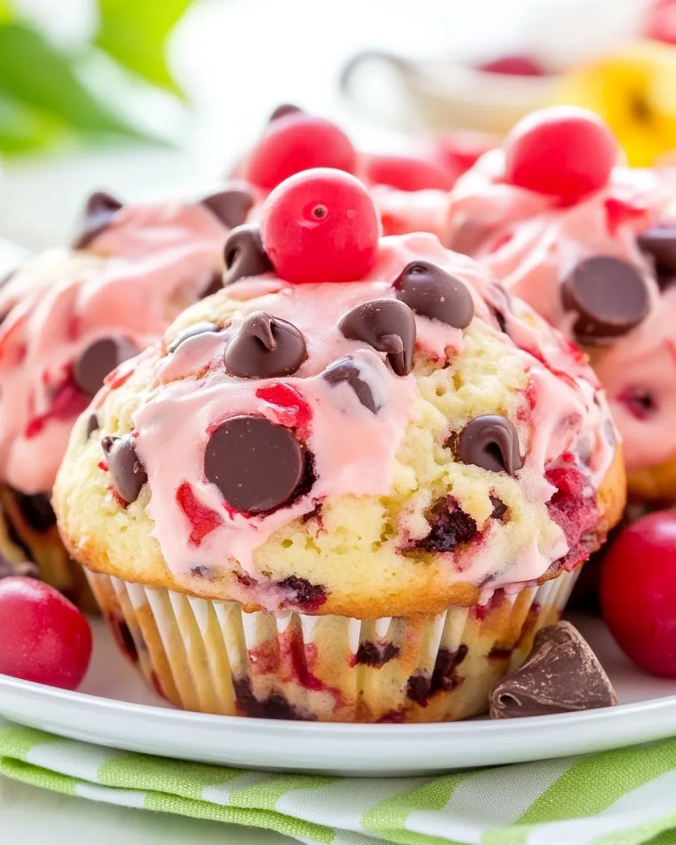 Easy Cherry Chocolate Chip Muffins recipe photo