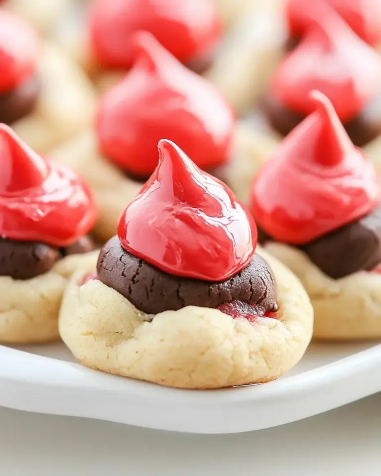 Homemade Cherry Kiss Cookies photo