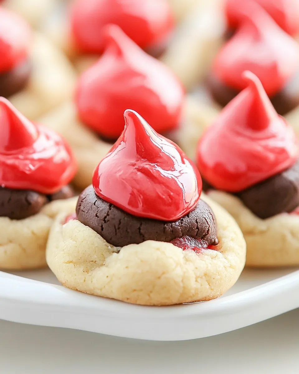 Homemade Cherry Kiss Cookies photo